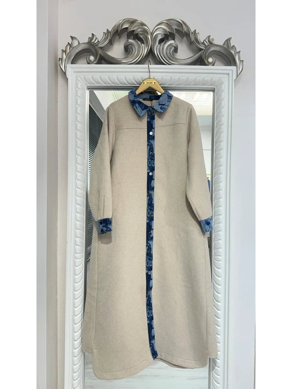 İNVEE Kaşe Pardesü - Taş