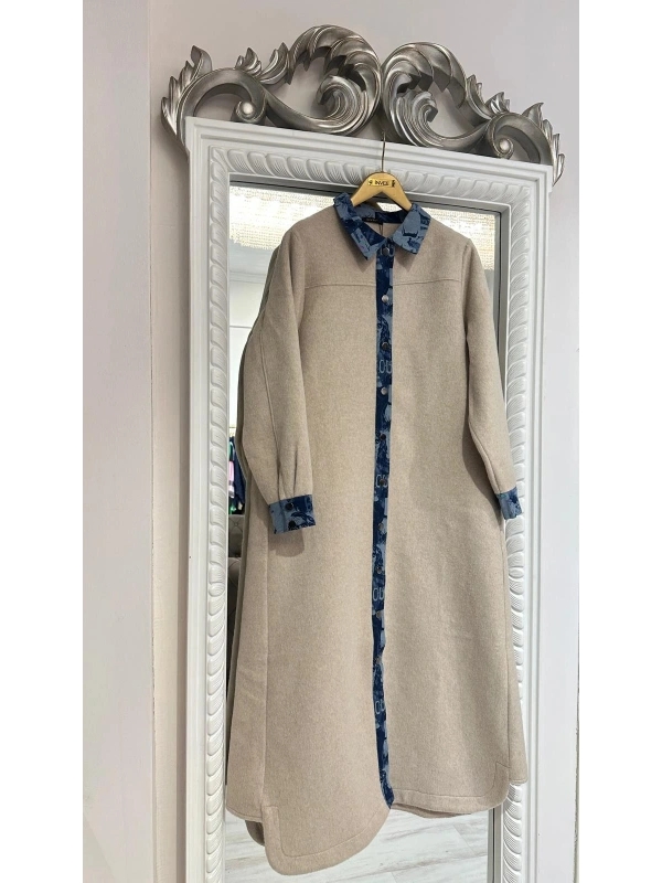 İNVEE Kaşe Pardesü - Taş