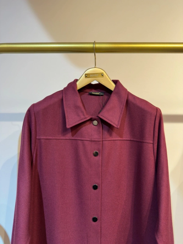 İNVEE Keçe Pardesü - Bordo