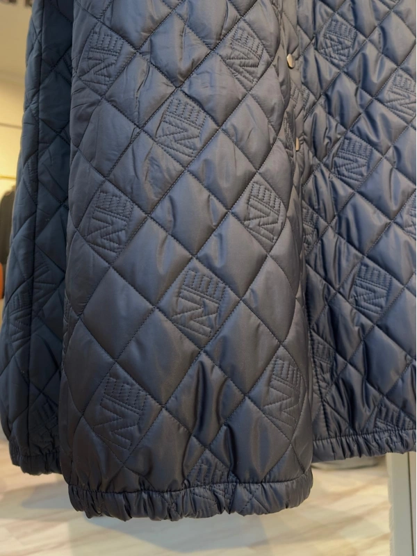 İNVEE NE Logolu Kapitone Mont - Lacivert