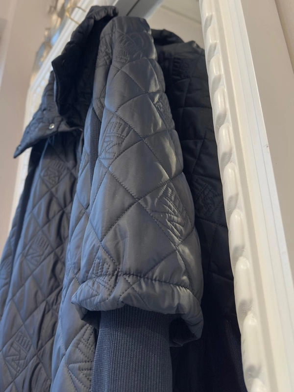 İNVEE NE Logolu Kapitone Mont - Lacivert