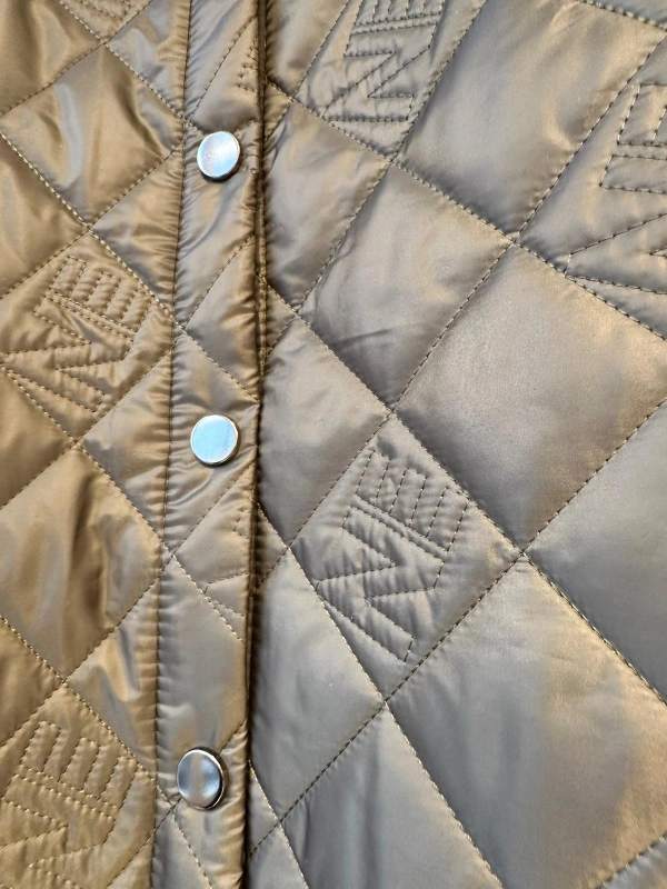 İNVEE NE Logolu Kapitone Mont - Haki