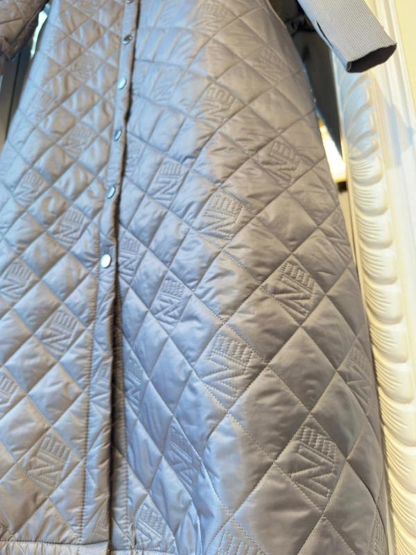 İNVEE NE Logolu Kapitone Mont - Gri