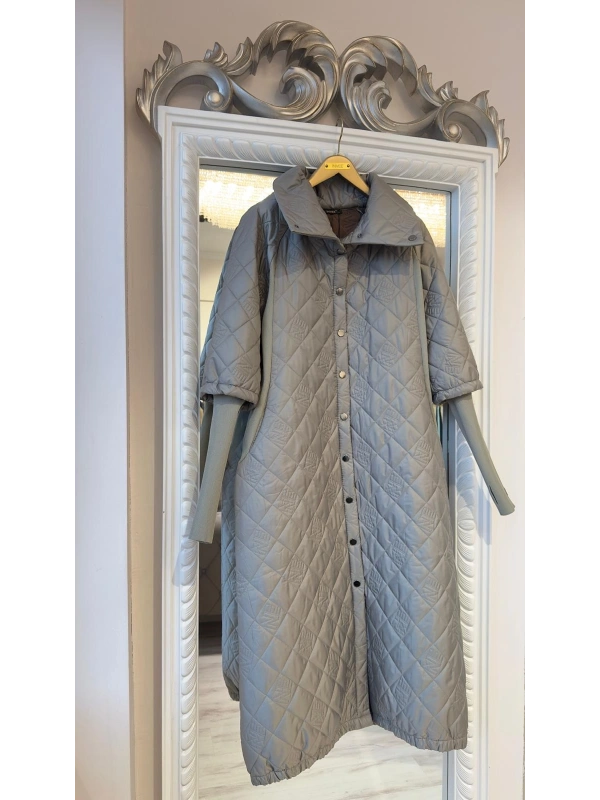 İNVEE NE Logolu Kapitone Mont - Küfrengi