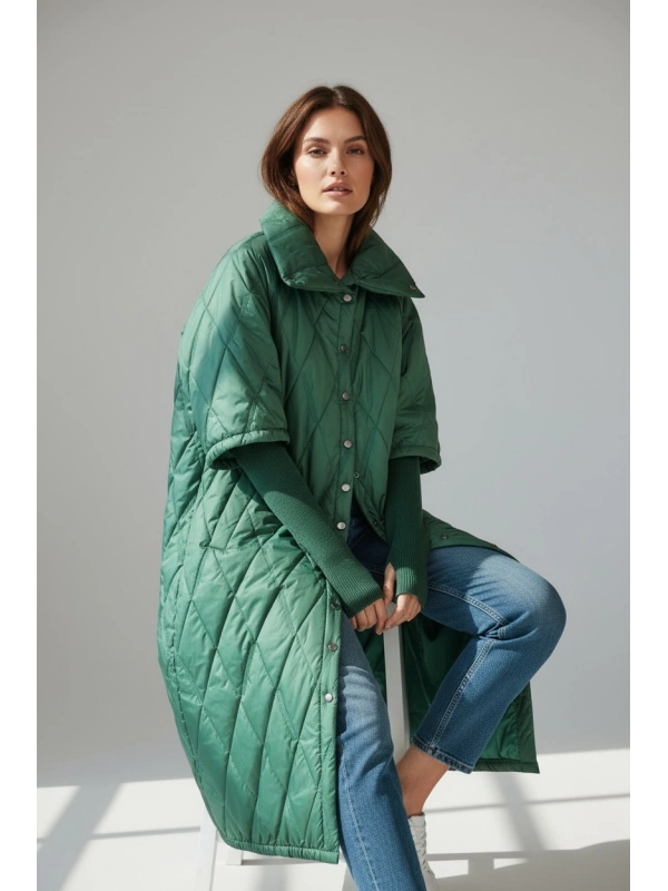İNVEE Yeşil Kapitone Mont