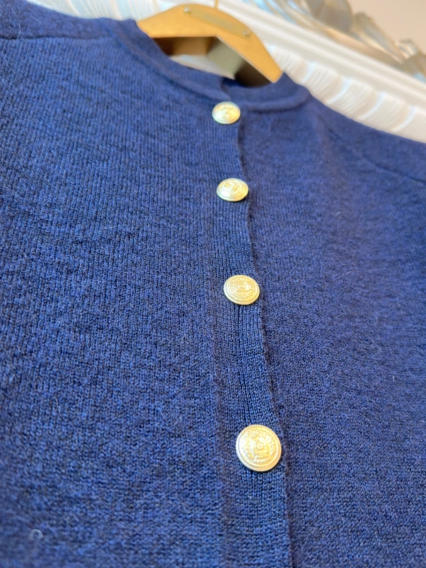 İNVEE Yün Karışımlı Hırka - Lacivert