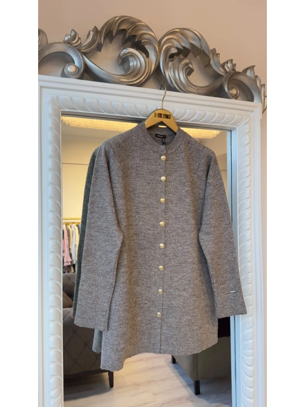 İNVEE Yün Karışımlı Hırka - Vizon