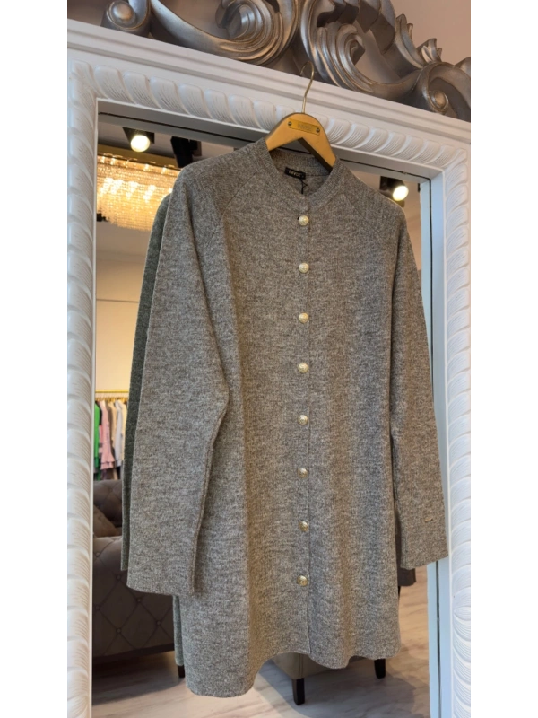 İNVEE Yün Karışımlı Hırka - Bej