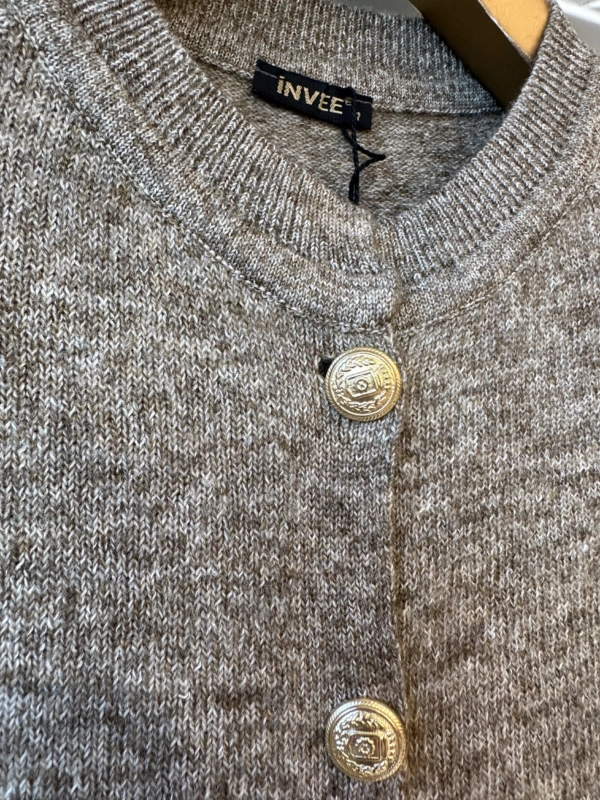 İNVEE Yün Karışımlı Hırka - Bej