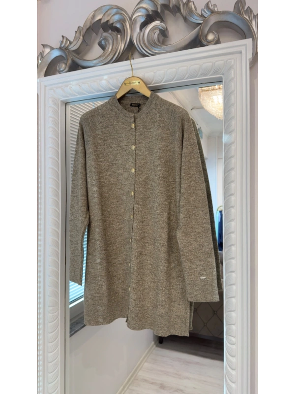 İNVEE Yün Karışımlı Hırka - Bej