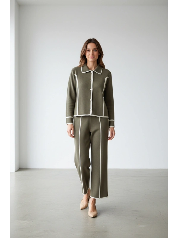 İNVEE Yün Karışımlı Triko Takım