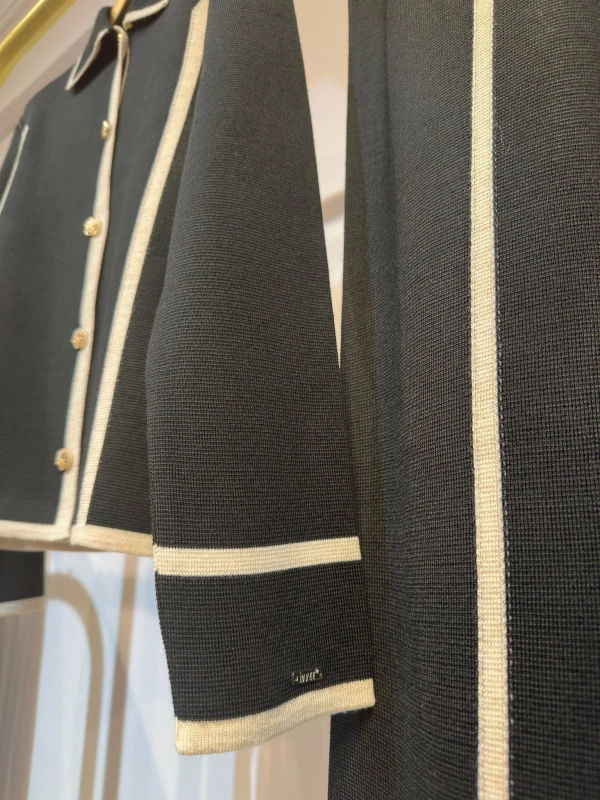 İNVEE Yün Karışımlı Triko Takım - Siyah