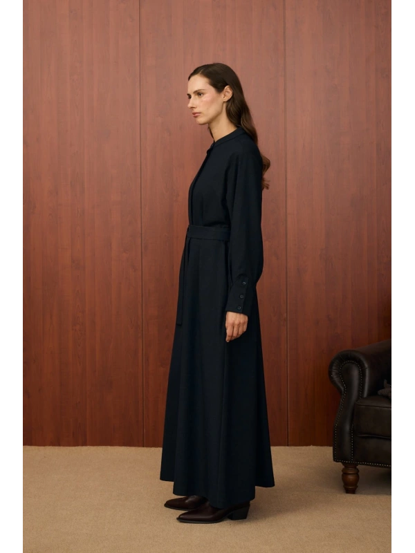 Merwish Mua Elbise-Lacivert