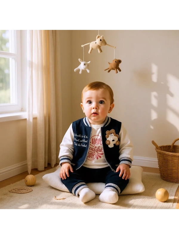 Nakışlı 3lü Eşofman Takımı