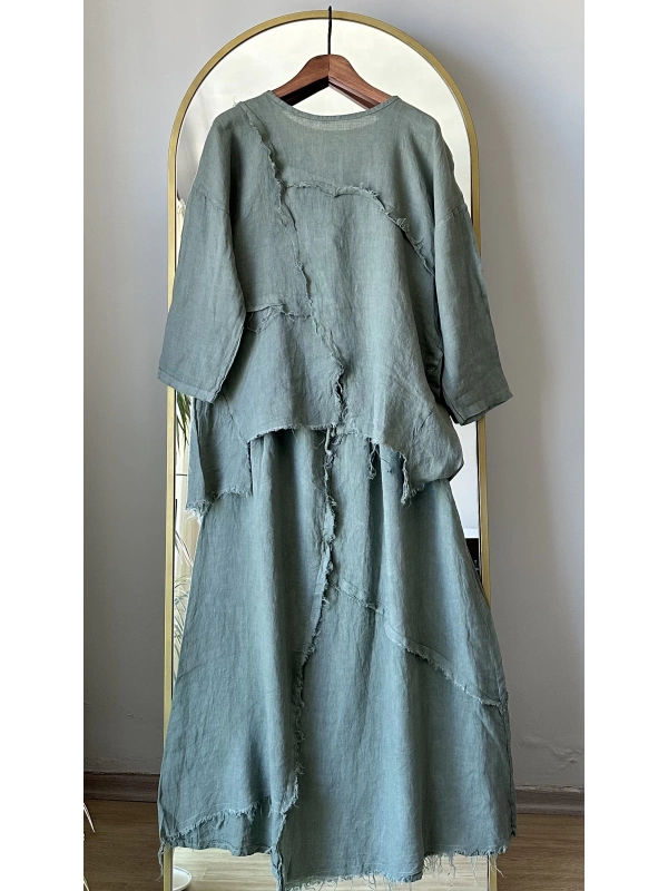 PURO LINO %100 Keten Takım - Küfrengi