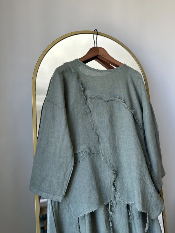 PURO LINO %100 Keten Takım - Küfrengi