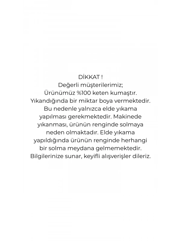 PURO LINO %100 Keten Takım - Küfrengi