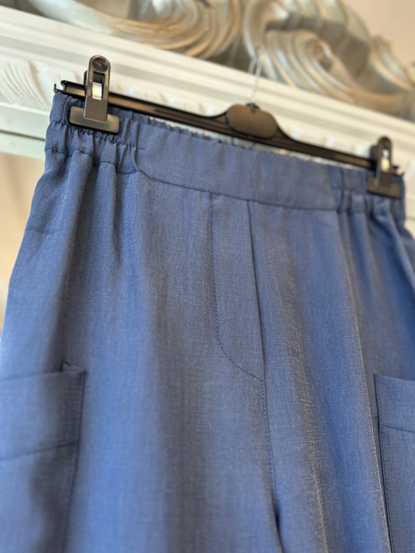 Sentez Kanguru Kanvas Pantolon - Lacivert