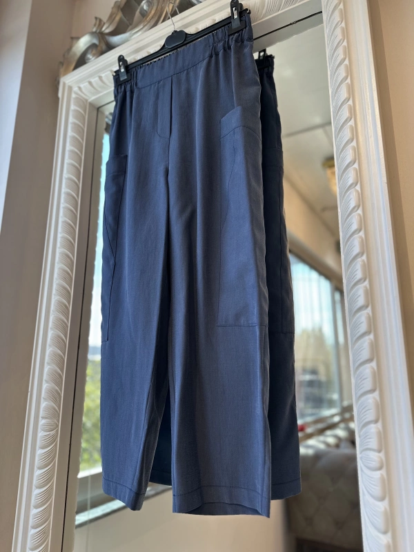 Sentez Kanguru Kanvas Pantolon - Lacivert