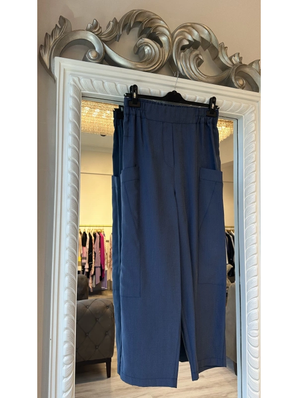 Sentez Kanguru Kanvas Pantolon - Lacivert