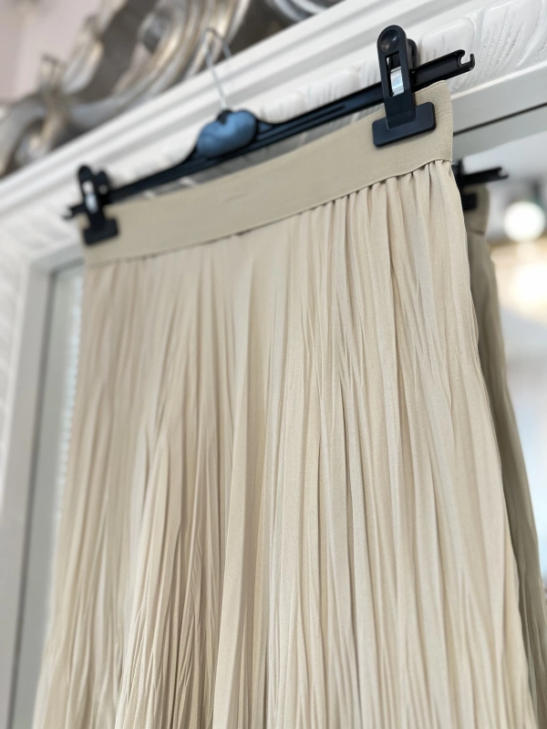 Sentez Kırıştırma Etek - Taş