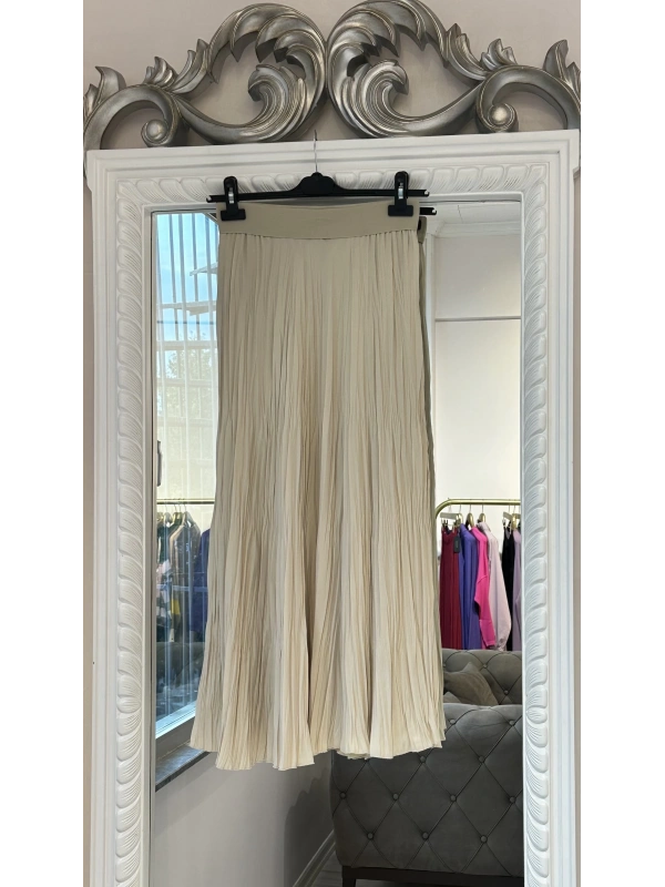 Sentez Kırıştırma Etek - Taş