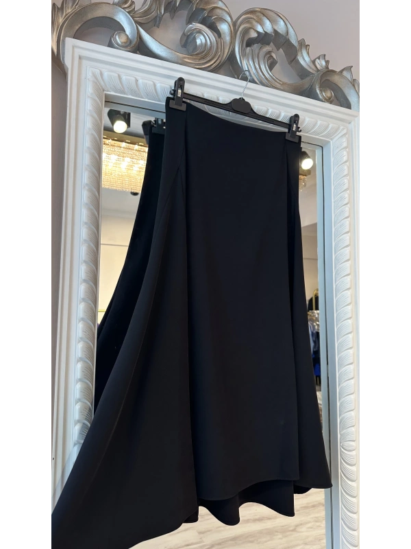 Sentez Krep Etek - Siyah