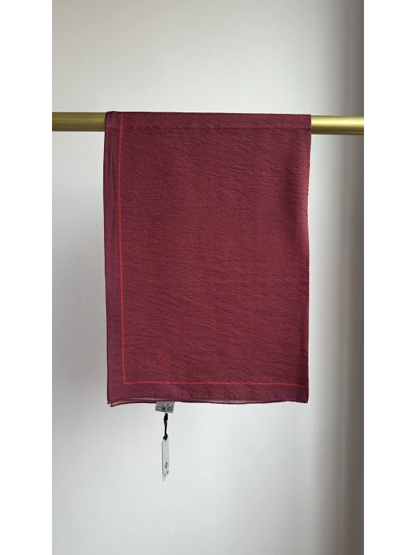 Silk Home Mayda Şal - Bordo-Kırmızı