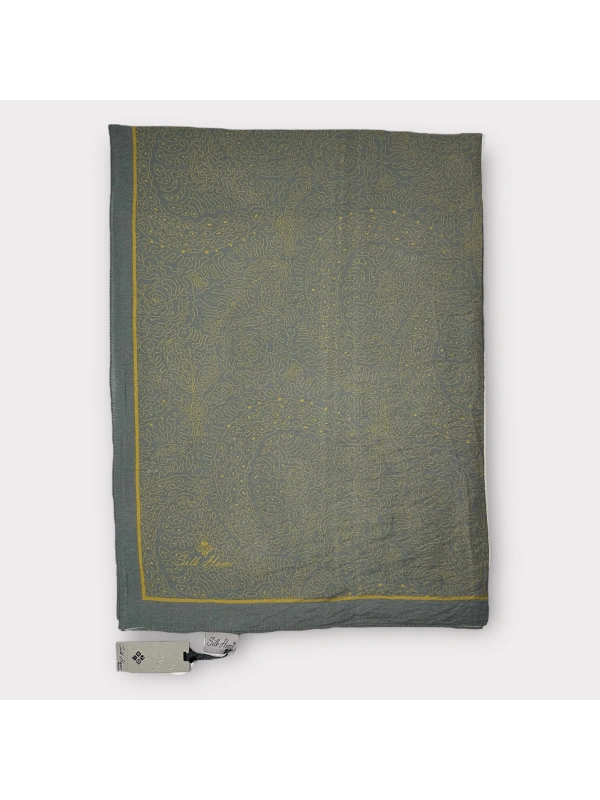 Silk Home Mayda Şal - Yeşil-Sarı