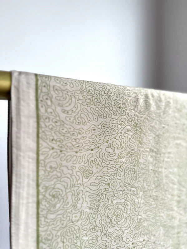 Silk Home Mayda Şal - Vizon-Yeşil