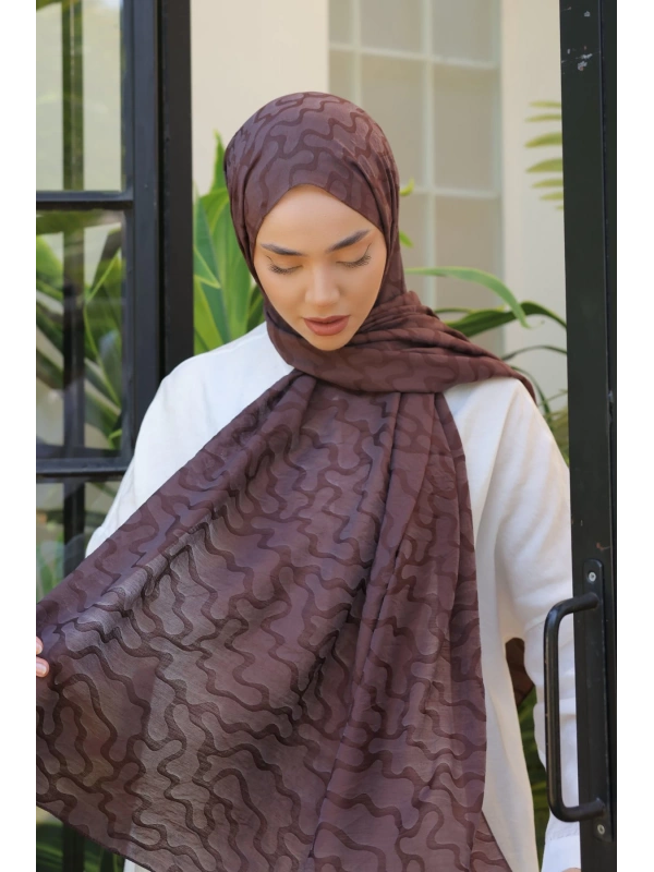 Silk Home Olinda Şal - Acı Kahve