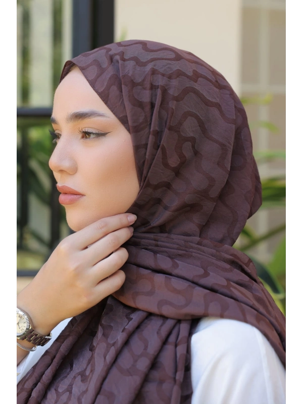 Silk Home Olinda Şal - Acı Kahve