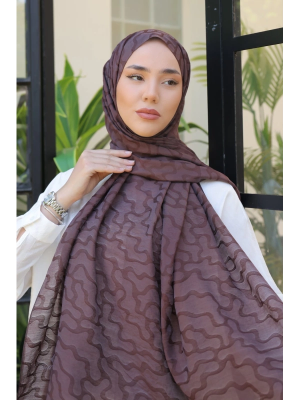 Silk Home Olinda Şal - Acı Kahve