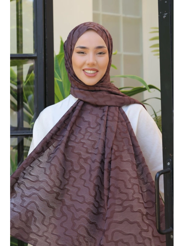 Silk Home Olinda Şal - Acı Kahve