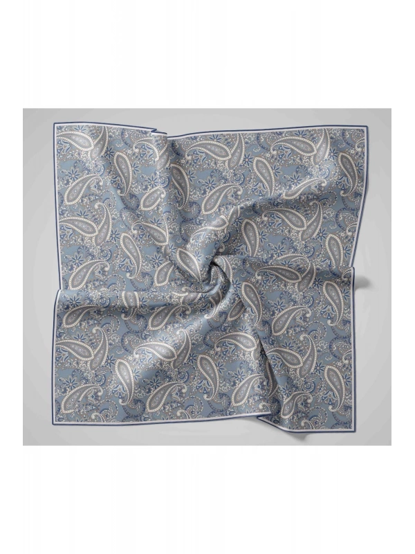 Silk Home Yaz Esintisi Eşarp - İndigo, Taş, Vizon, Lacivert