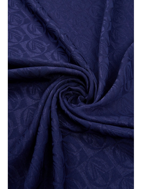 VALENTİNO ORLANDİ Alia Dama Desen Şal - Gece Mavisi