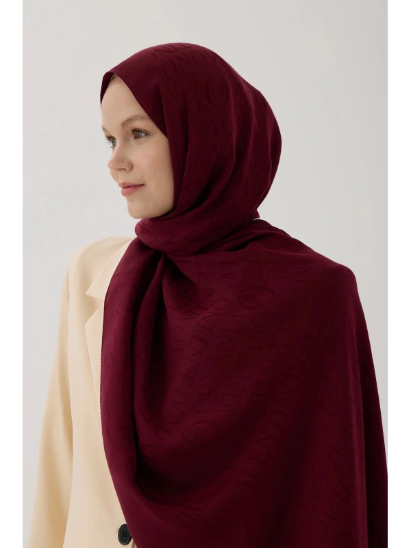 Valentino Orlandi VO Logo Şal - Kırmızı