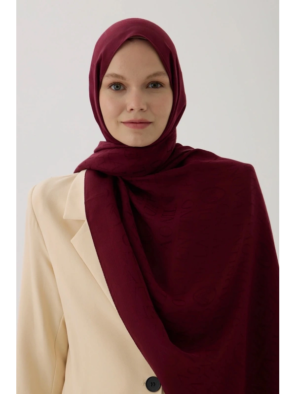 Valentino Orlandi VO Logo Şal - Kırmızı