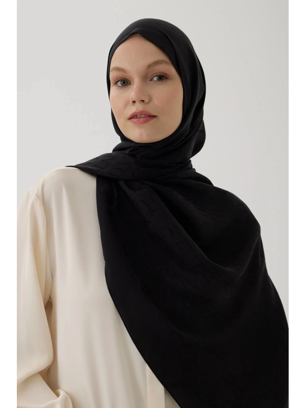 Valentino Orlandi VO Logo Şal - Siyah