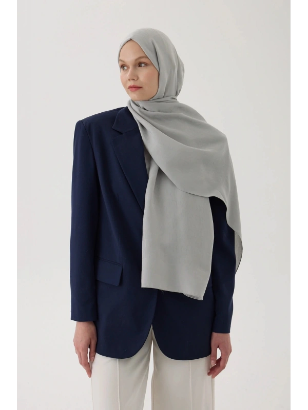 Valentino Orlandi VO Logo Şal - Koyu Gri