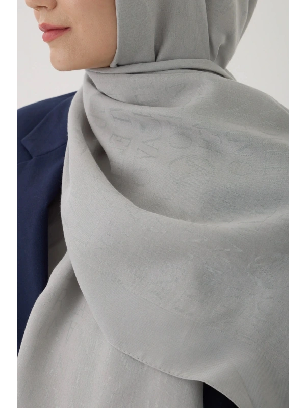 Valentino Orlandi VO Logo Şal - Koyu Gri