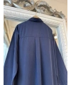 İNVEE 7057 Modal Kumaş Uzun Gömlek/Kap - Lacivert