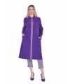 İNVEE 6733 Angora Hırka - Mor