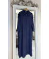 Büyük Beden Ferace - Lacivert