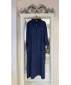 Büyük Beden Ferace - Lacivert