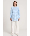 Çizgili Tunik - Mavi