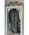 İNVEE Leopar Desenli Uzun Ceket