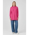 İnvee Viskon Triko Tunik - Fuşya
