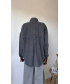 Siyah Cepli Denim Gömlek