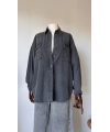 Siyah Cepli Denim Gömlek